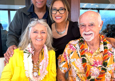 Pastor Bill and Danita Stonebraker with Michael and Debbie Villoria Hawaii Illusionist